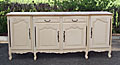 vintage french 4 door sideboard